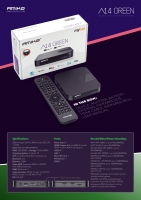 Amiko A14 Green plus Android 14 IPTV Media Speler