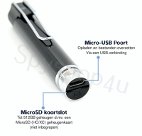 Full HD spy camera pen met loop recording